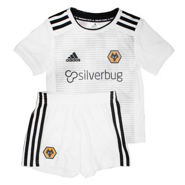 Camiseta Wolves Segunda equipación Niños 2018-2019 Blanco